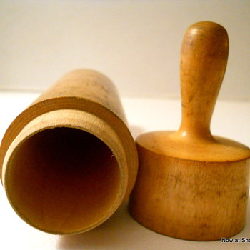 Wooden Mini Rolling Pin Box - What is this?  Palmer Cox Brownies?