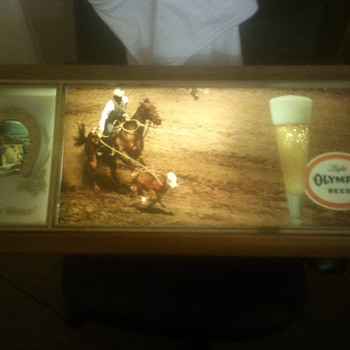 1962 neon beer sign still working