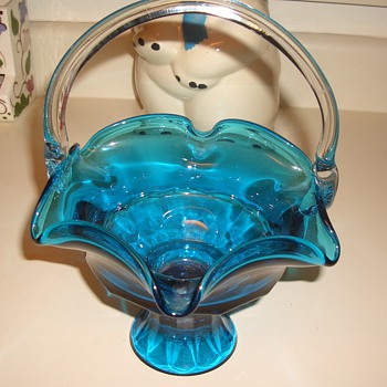 Another Find: Fenton or Not? A Lovely Vase & Candy Dish - Art Glass