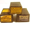 Three vintage boxes of nails
