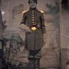 Tinted tintype of Civil War soldier with Colt pistol