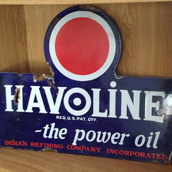 Havoline Flange Sign - Petroliana