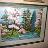 Funkily beautiful Paint By Number landscape in pink and blue