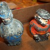 POT METAL SALT PEPPER SHAKERS