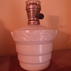 Stoneware kerosene lamp, Unknown maker