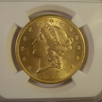 1898 U.S. $20 Gold "Liberty" Double Eagle