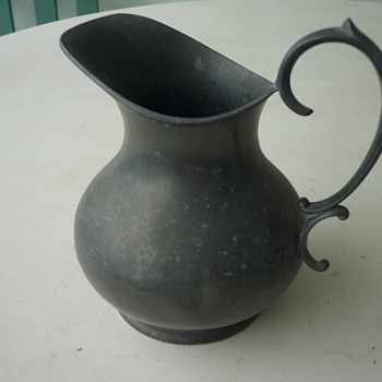 Pewter pitcher