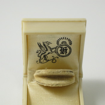 ivory book ring box with griffin - Fine Jewelry