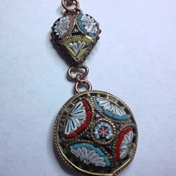 Micro Mosaic pendant  - Fine Jewelry