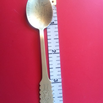Mystery Spoon II 4" w/flatlander image & reindeer (p)Rima NS.