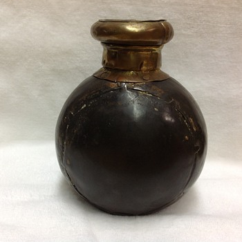 Handmade antique metal flask?