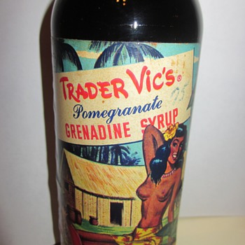 Trader Vic's Grenadine Syrup bottle dated 1946 - Bottles