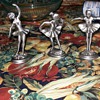 Vintage Depose Italy Pewter Ballerinas