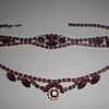 Amethyst bracelet and choker
