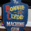 Hand Painted Bonnie & Clyde Shooting Gallery Carnival Game Sign