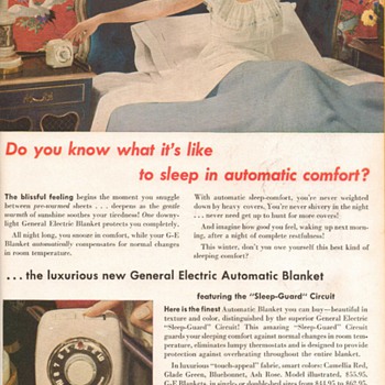 1951 - General Electric Heated Blankets Advertisement