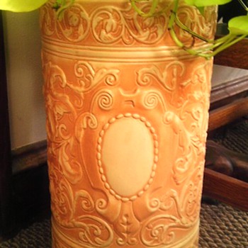 Weller, West German, & Monmouth stoneware Co. umbrella stands - Art Pottery