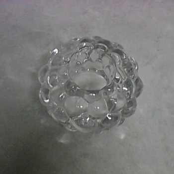 ORREFORS RASBERRY CRYSTAL VOTIVE