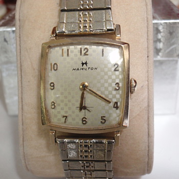 1963 Hamilton "Scott" 10K 17 Jewel, checkered dial