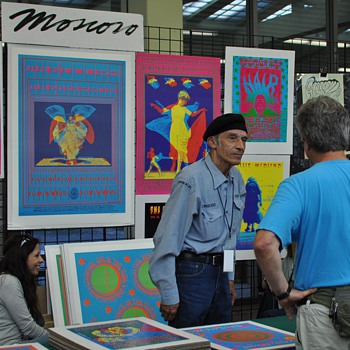 Victor Moscoso and Alexandra Fischer at TRPS Festival of Rock Posters, 10/9/10 - Posters and Prints