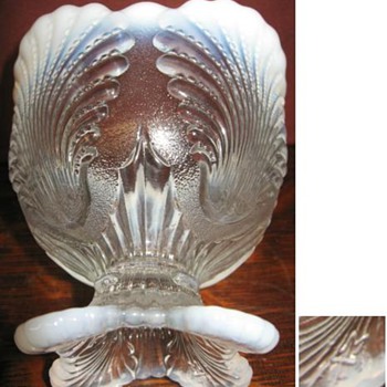  Dugan Glass Company beaded shell spooner 1905 - Glassware
