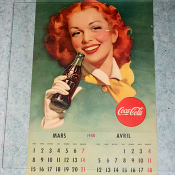 coca cola 1948 calendar