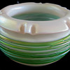 Kralik-Leotz?? Green Threaded Stunning vase