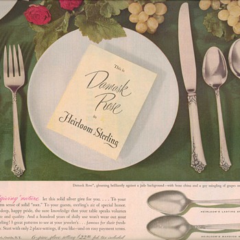 1950 Oneida Heirloom Sterling Advertisements
