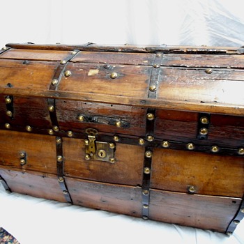 Antique Jenny Lind Trunk - Furniture