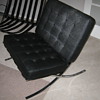 Pair of Barcelona chairs vintage reproduction