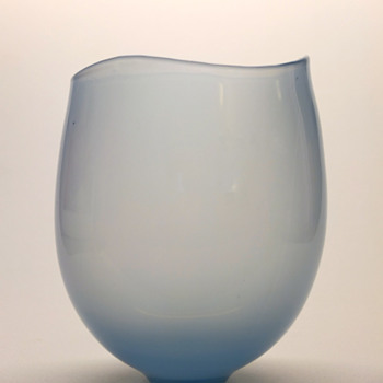 Rare light blue Gunnar Nylund vase - Strombergshyttan mid 1950s.