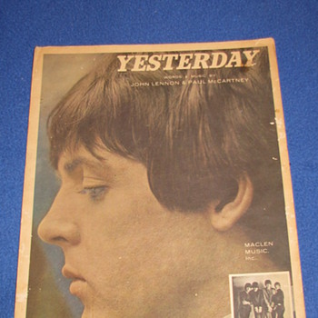 1965 Beatles Sheet Music (YESTERDAY) - Music