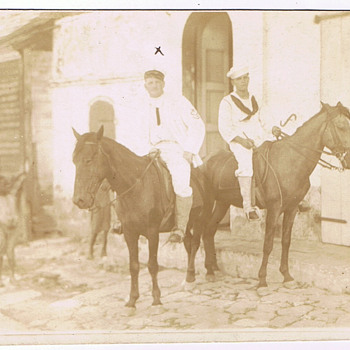 Pre WWI U.S. Navy Shore Patrol Cavalry???  RPPC