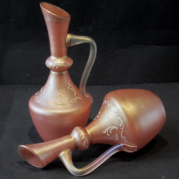 Early Pair of Loetz 'Makart Iridized’ Glass Vases - Art Nouveau