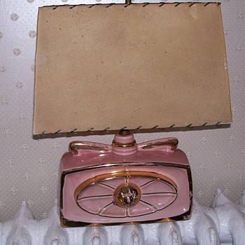 pink and gold lamp - Lamps