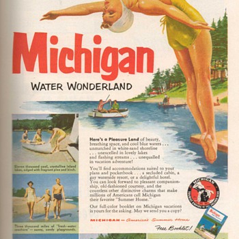 1952 - Michigan Travel Advertisement