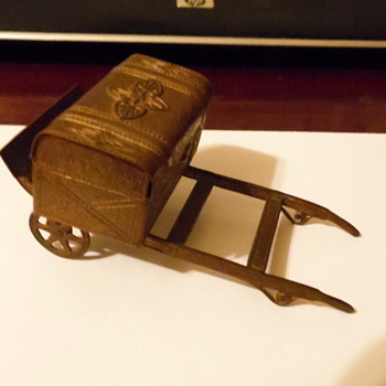 Little Toy Copper or Brass Trunk Wagon - Toys