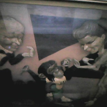 Old hand made Movie poster from the 40's made in Mexico - Movies