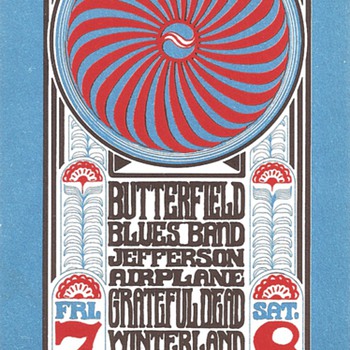 Butterfield, Airplane, Dead @ Winterland, BG-30 - Posters and Prints