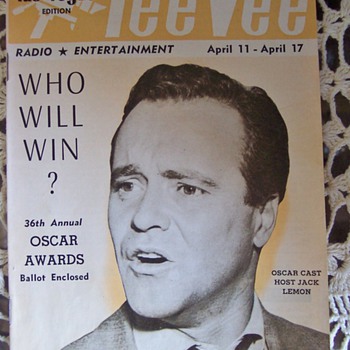 Jack Lemmon Oscar Host Las Vegas TeeVee Booklet