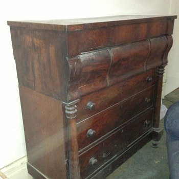 Can anyone help my friend with any Information on this Lovely old Chest of drawers.  - Furniture