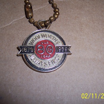 Woolworth's key fob - Advertising