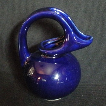 Cobalt Blue Pitcher - Art Pottery