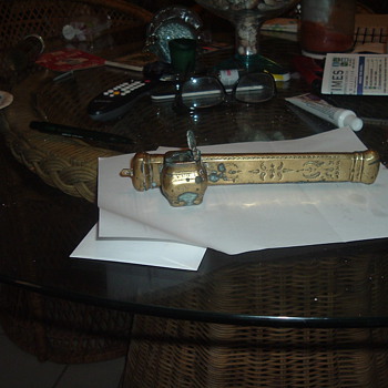 Can anyone tell me what this is its heavy brass but not a pipe
