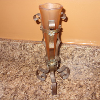 art deco vase and holder - Art Deco
