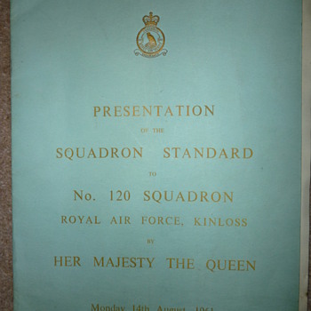 Presentation of 120 Squadron Standard - Military and Wartime