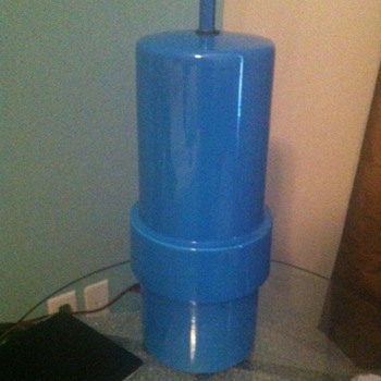 Love this Large Blue Vintage Lamp 