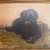 dog painting from europe