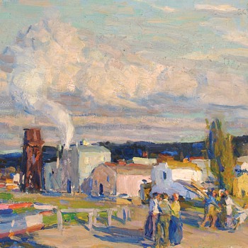 E. Charlton Fortune, "Late Afternoon, Monterey," 1920. - Folk Art