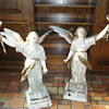 Wood Angel Statue Lamps